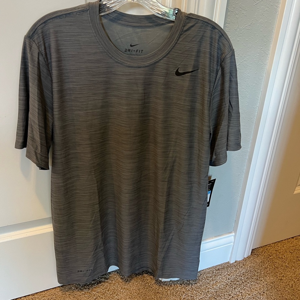 Nike Men's Charcoal Dri-FIT Tee